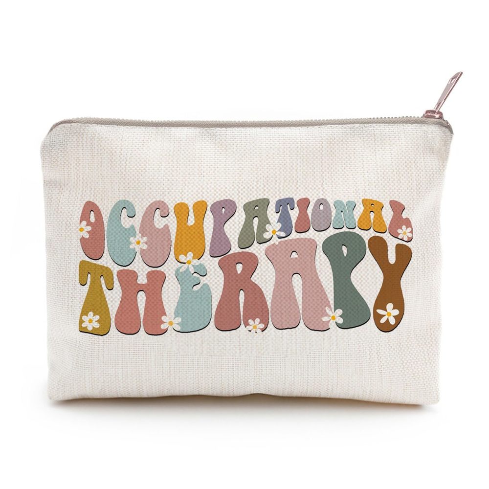 Occupational Therapy Linen Makeup Bag Thoughtful Gift For Her Occupational🐘